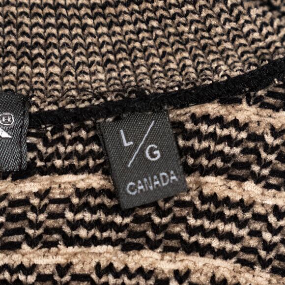 Tundra Canada Vintage 3D Knit Wool Blend Sweater LARGE Classic Grandpa Geometric - Picture 6 of 6